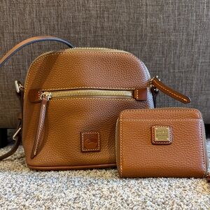 Dooney & Bourke Tan Leather Crossbody with Wallet